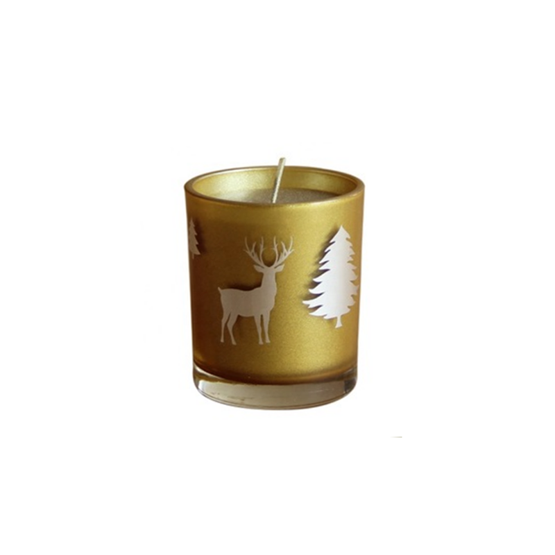 7*8cm Hand pour natural soy wax scented Christmas candles China manufacturer brand custom